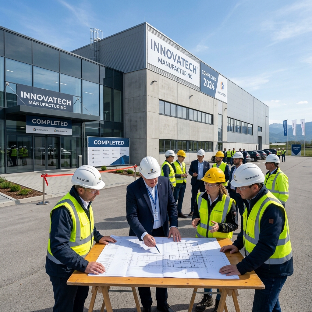 Turnkey Projects — Engineer team at project handover