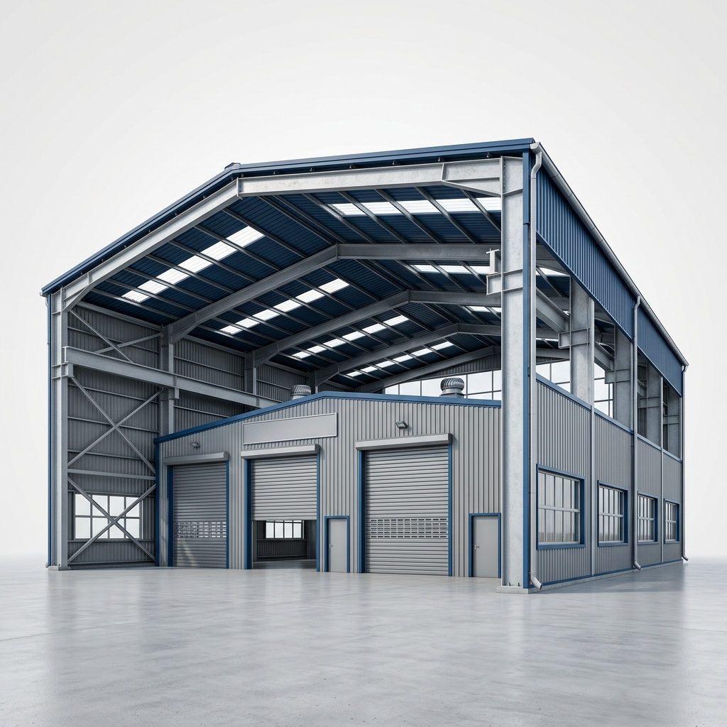 Industrial Construction — Heavy duty industrial shed exterior